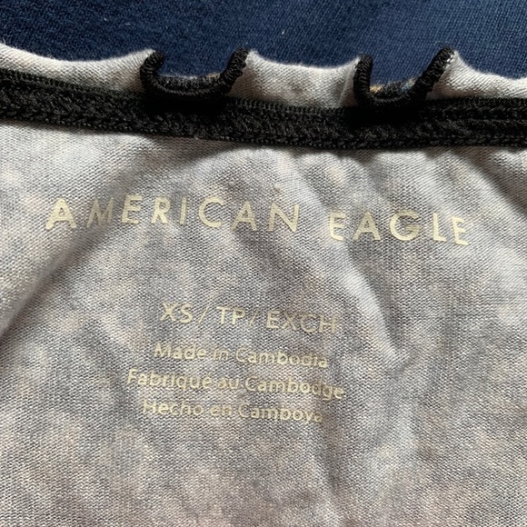 american eagle black flower tank top - Picture 3 of 3